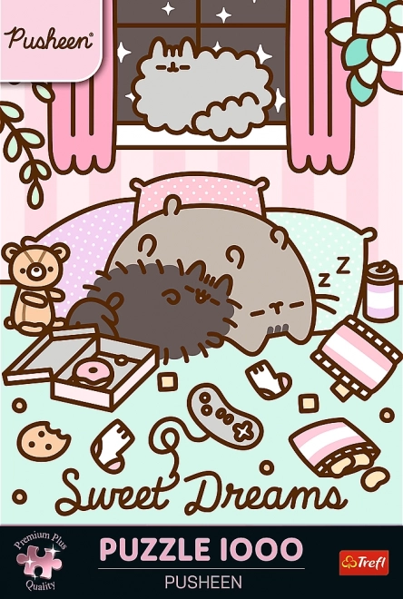 Puzzle Pusheen Premium Plus 1000 dílků