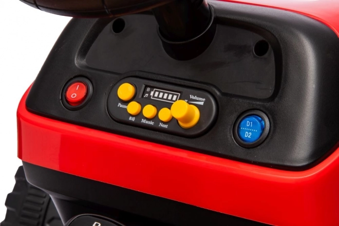Bateriový traktor BBH-030 červený