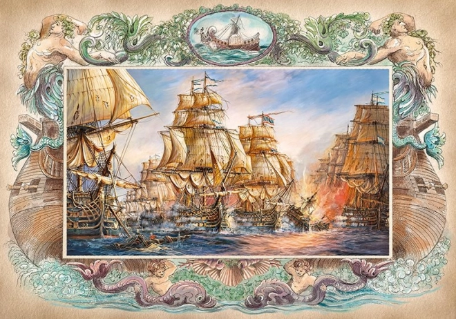 Puzzle Námořní Bitva 2000 Dílů CHERRY PAZZI