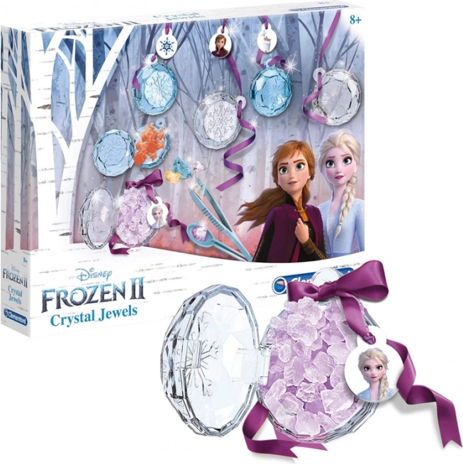 Clementoni sada na tvorbu šperků náhrdelník Krystaly Frozen