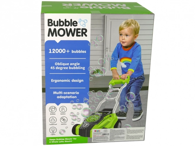 Dětská sekačka na bubliny zelená
