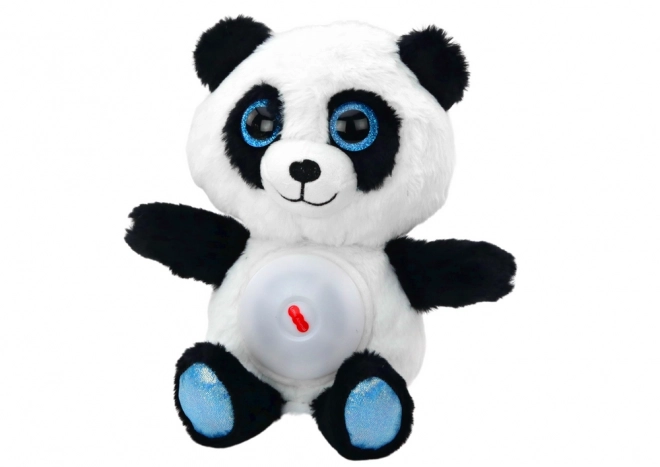 Plyšová panda s noční lampičkou a ukolébavkami 30 cm