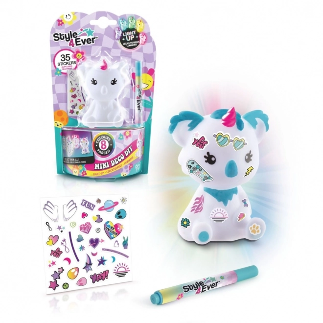 Svítící dekorační figurka STYLE4EVER mini deco, 8 barev
