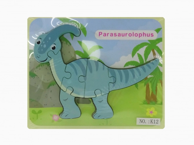 Vkládačka dřevěná dinosaurus