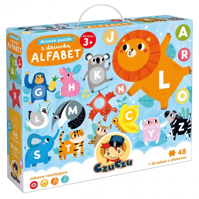 CzuCzu velké puzzle s dírkou Abeceda