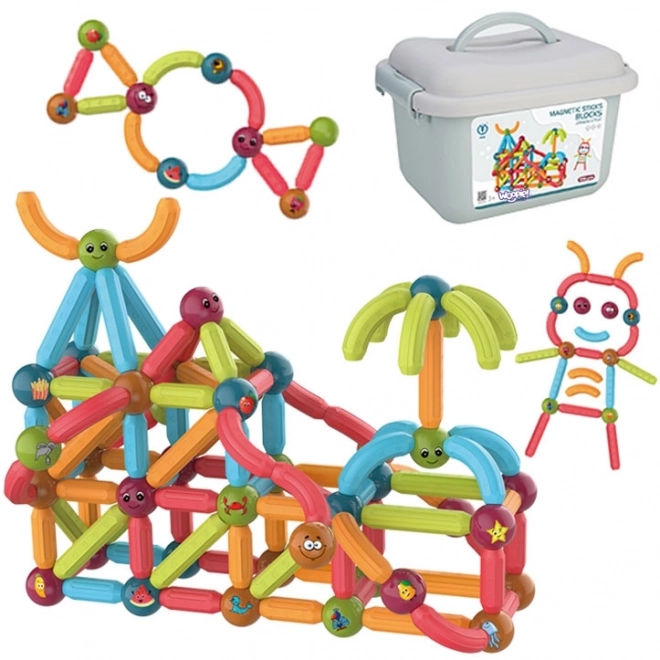 WOOPIE Magnetické vzdělávací stavebnice 128 ks