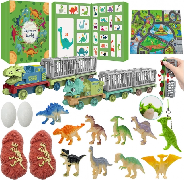 Adventní kalendář pro děti - Dinosauři a hračky