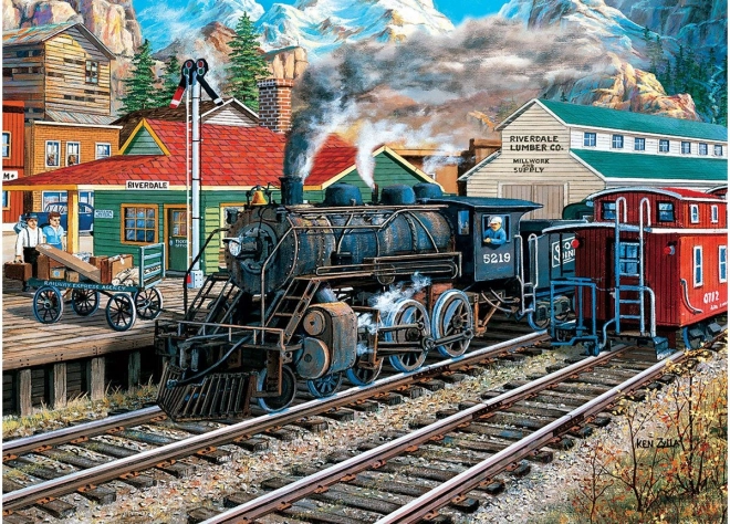 Puzzle Stará vlaková stanice 1000 dílků
