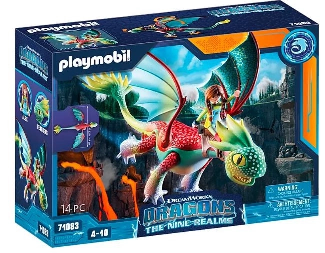 Dragons 71083 Sada figurek Feathers & Alex