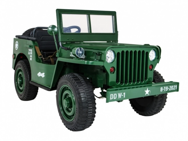 Dětský vojenský retro terénní vůz 4x4