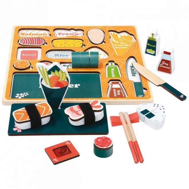 Dřevěné 3D puzzle Sushi bar od Bino