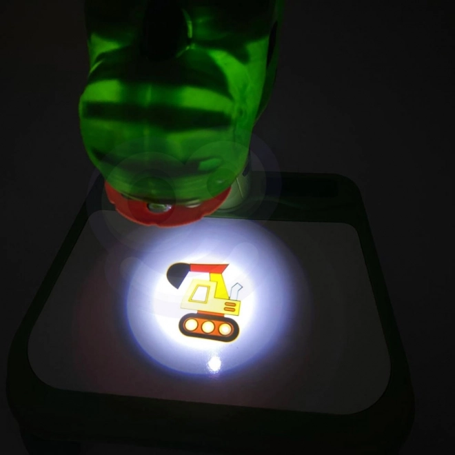 WOOPIE Dinosaurův projektor s tabulí a fixy