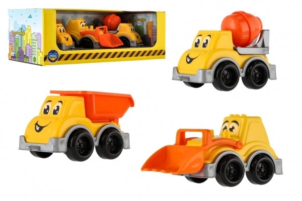 Stavební autíčka sada 3ks
