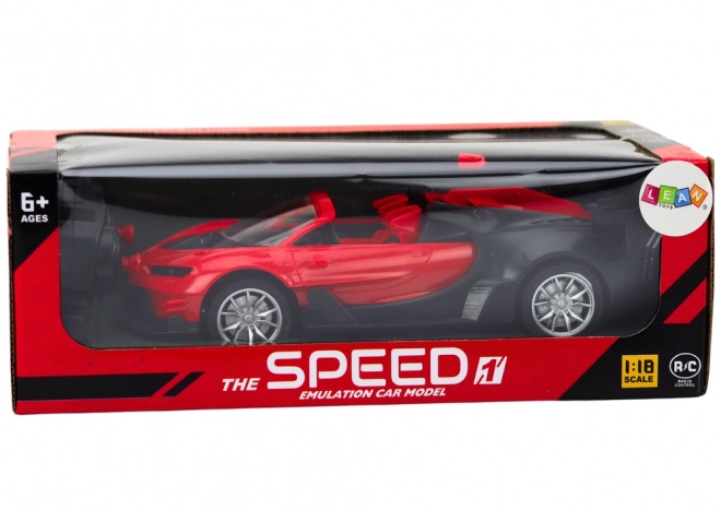 Sportovní auto na dálkové ovládání 1:18 Červené