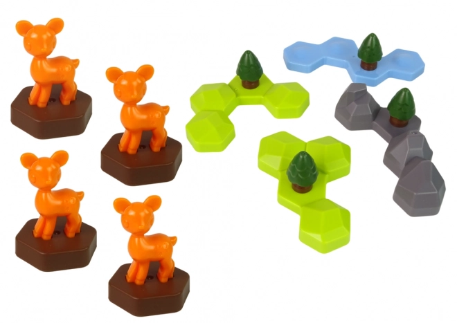 Vzdělávací Hra Puzzle Lesní Zvířata