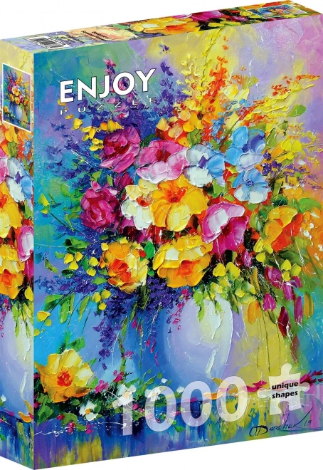 Enjoy puzzle kytice letních květů 1000 dílků