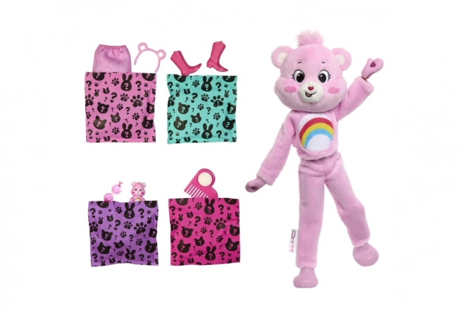 Brb cutie reveal barbie a starostliví medvídci - růžová