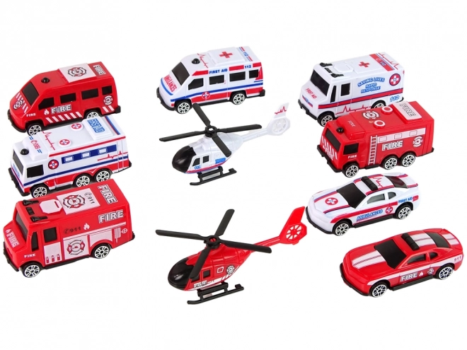 Sada automobilů Hasičská ambulance