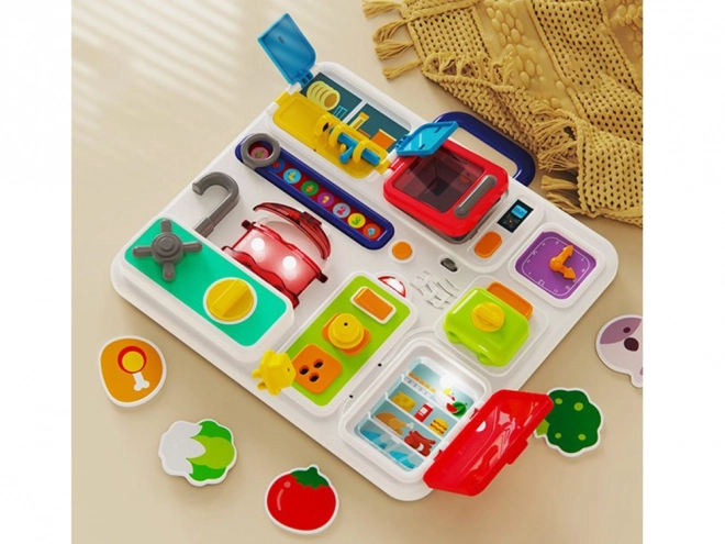 Interaktivní kuchyňská hračka Montessori