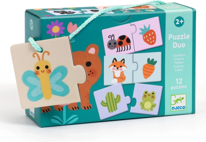 Djeco Eduludo Puzzle Duo - Barvy