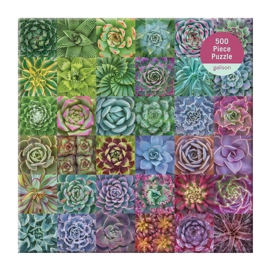 Puzzle barevné sukulenty 500 dílků