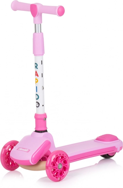 Koloběžka s LED světly Chipolino Rapido růžová