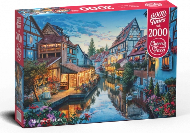 Puzzle setkání v kavárně 2000 dílků