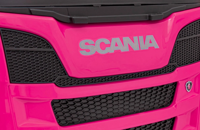 Dětský automobil Scania R-SERIE na baterie - Růžová