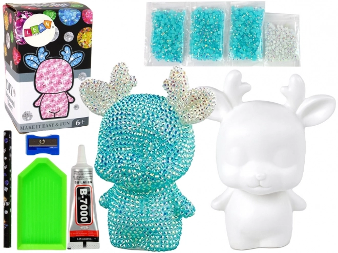 Kreativní sada LEAN Toys DIY Crystal Deer