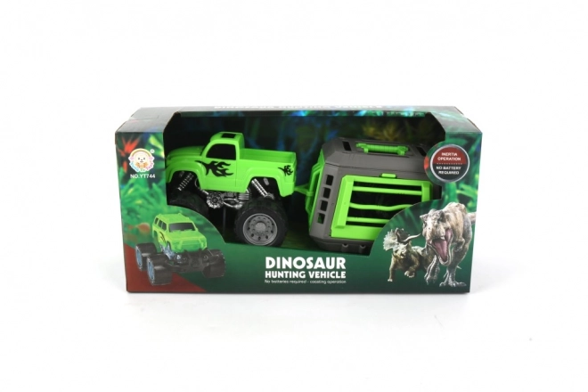 Auto s klecí pro dinosaura