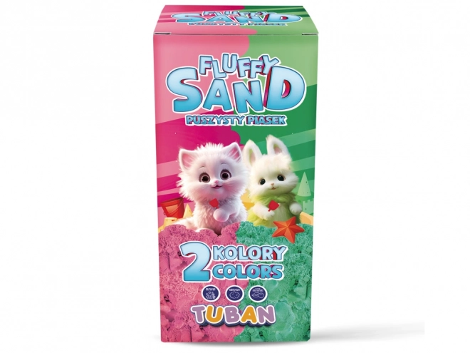 Voňavý pískový set Tuban Fluffy růžovo-zelený