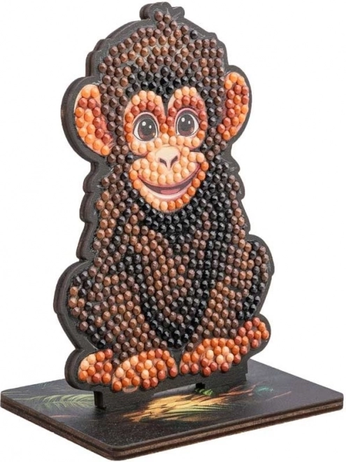 Diamantové malování Jungle: Šimpanz