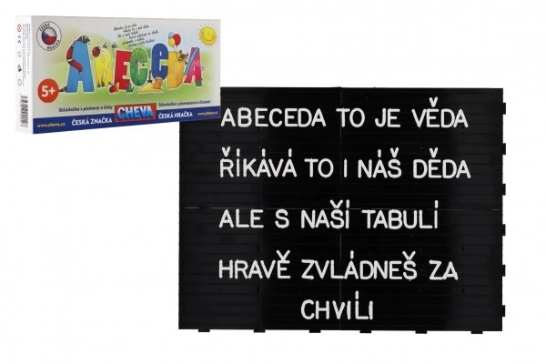 Skládačka Abecedy s Písmenky a Čísly