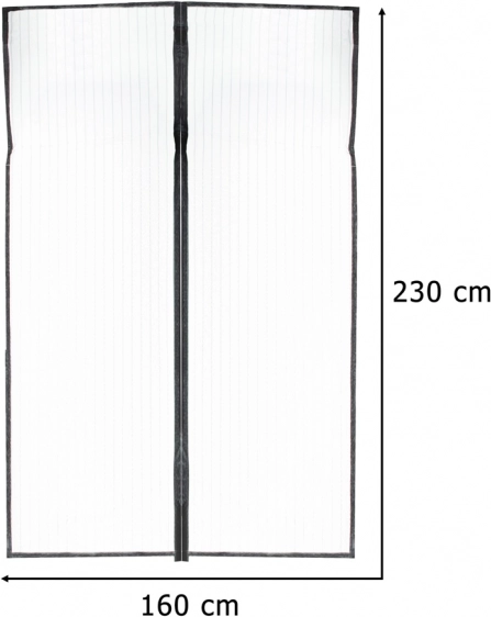 Magnetická síťová ochrana proti hmyzu na dveře LUARO, 160x230 cm
