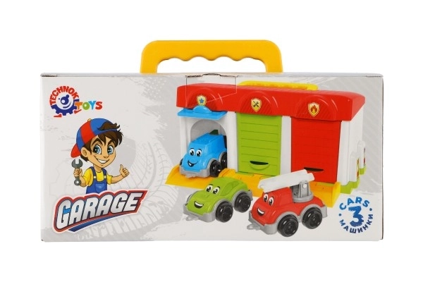 Garáž s autíčky a doplňky Technok Toys