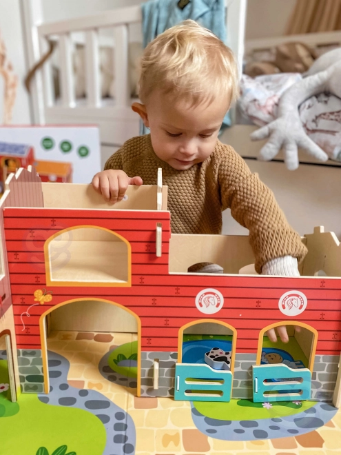 Mega Farma zvířecí figurky stáj a kurník 18 ks