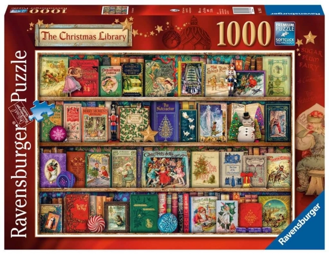 Puzzle 1000 prvků Vánoční knihovna