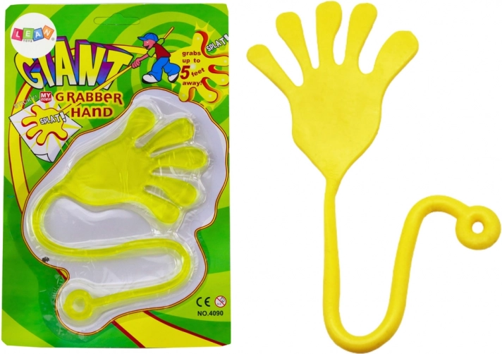Lepivá ruka slime žlutá