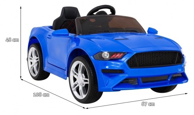 Dětské modré elektrické auto GT Sport s dálkovým ovládáním
