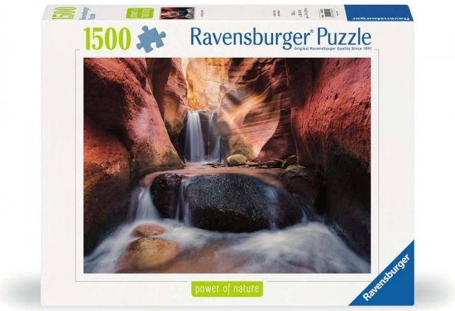 Puzzle Vodopád v Červeném kaňonu 1500 dílků