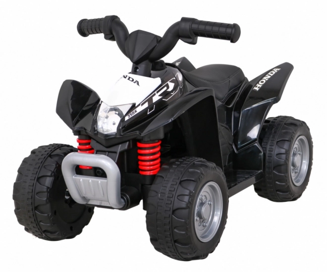 Čtyřkolka Honda 250X TRX s baterií + klakson + LED + eko kůže – Černá