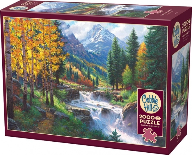 Puzzle Vznešená hora Rocky Mountain 2000 dílků