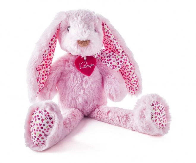 Růžový maskot králíček Stella 38cm