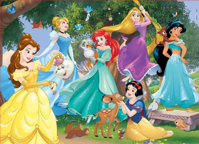 EDUCA Dřevěné puzzle Disney Princezny 100 dílků