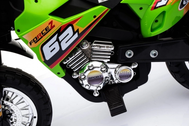 Dětské kolo Cross Battery vehicle Green + Assist wheels + LED sounds