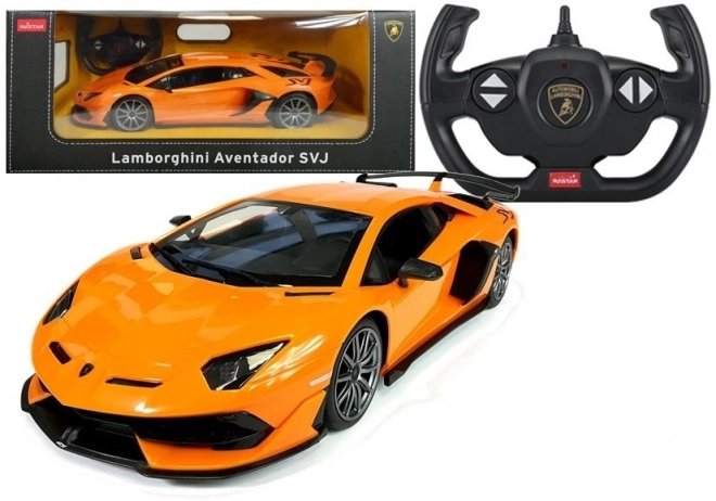 Auto R/C Lamborghini Aventador Rastar 1:14 oranžové