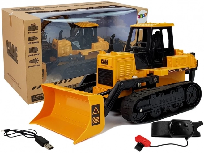 Dálkově ovládaná kola buldozeru Caterpillar 2.4G 1:28