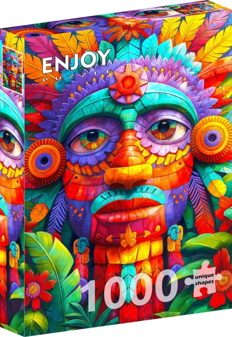 Užijte si Puzzle Barevný Totem 1000 Dílků