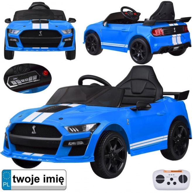 Auto na akumulátor Ford Mustang Shelby pro děti – Modrá