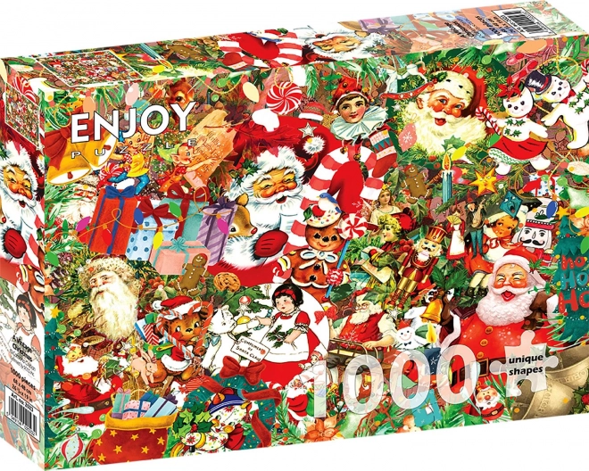 Puzzle Vintage Vánoce 1000 dílků